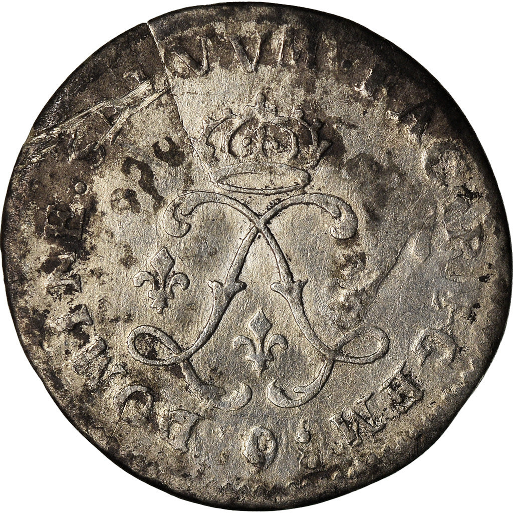 Moneta, Francja, Louis XIV, 4 Sols aux 2 L, 4 Sols 2 Deniers, 1692, Rennes