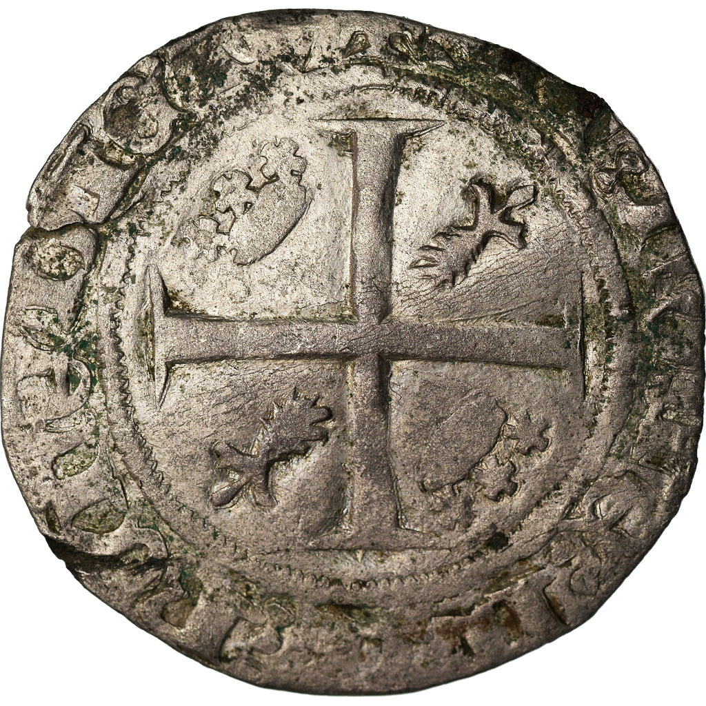 Münze, Frankreich, Bretagne, Jean IV or Jean V, Blanc Guénar, S+, Silber