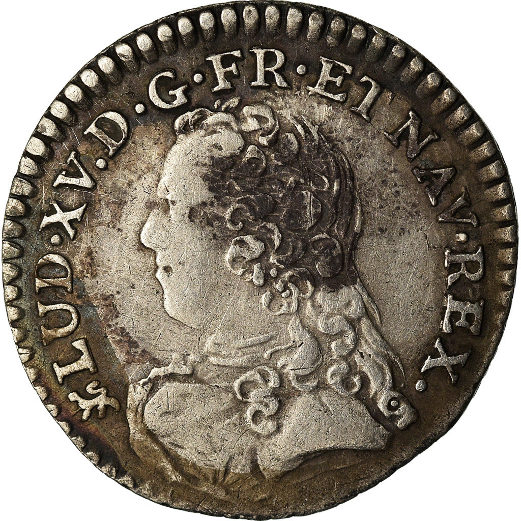 Moneta, Francia, Louis XV, 1/20 Écu  aux branches d'olivier (6 sols), 6 Sols