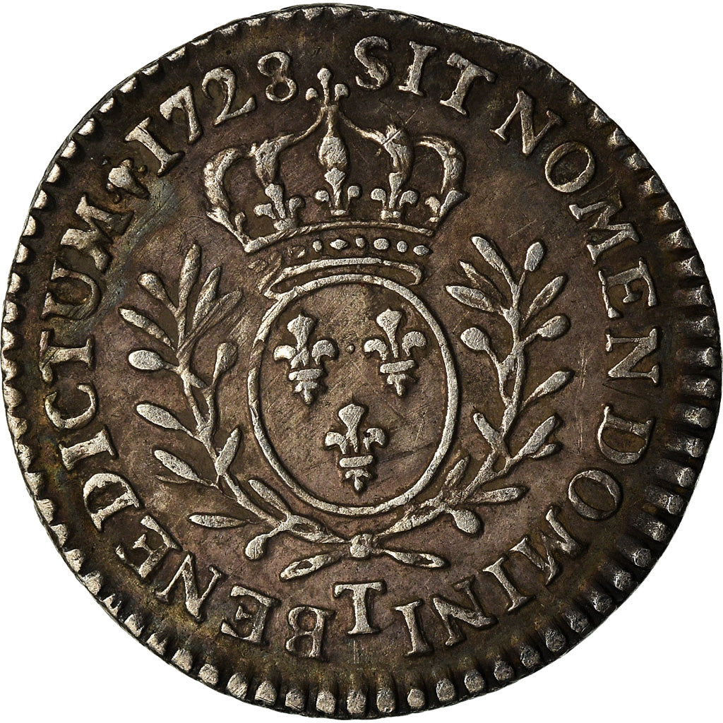 Moneta, Francia, Louis XV, 1/20 Écu  aux branches d'olivier (6 sols), 6 Sols