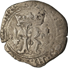 Moneta, Francja, Bretagne, Charles VIII, Karolus de Bretagne, Rennes, VF(20-25)