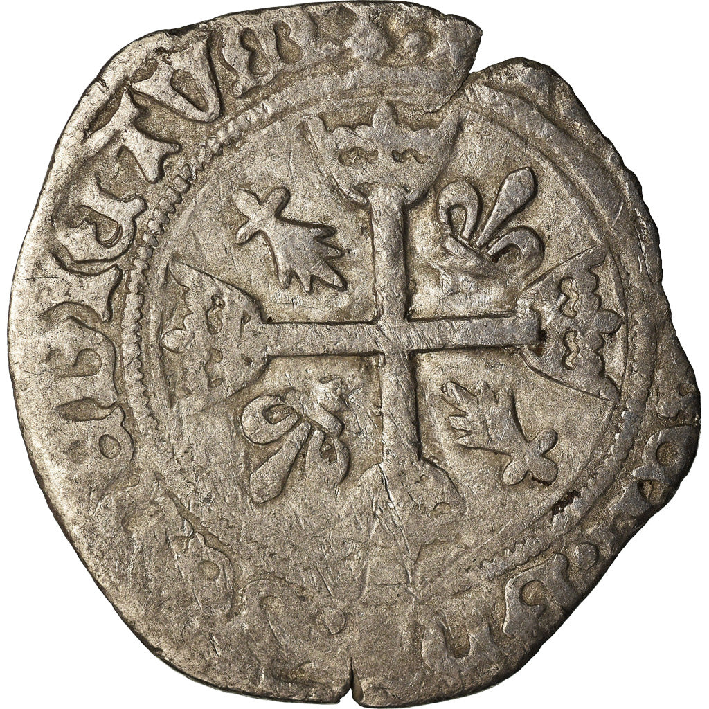 Moeda, França, Bretagne, Charles VIII, Karolus de Bretagne, Rennes, VF(20-25)