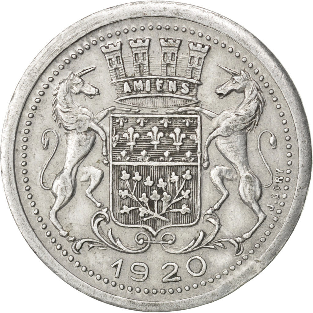France, 10 Centimes, 1920, EF(40-45), Aluminium, Elie #10.1, 1.44