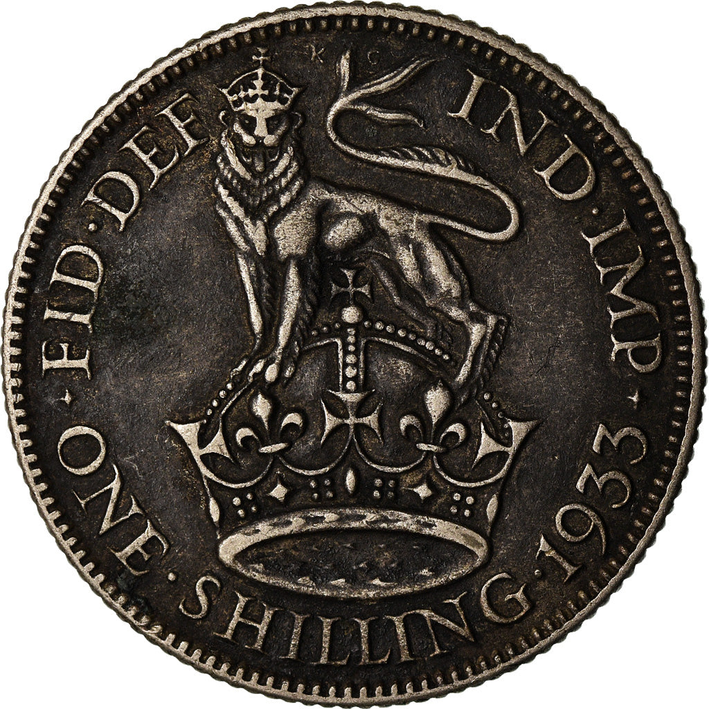 Moneta, Gran Bretagna, George V, Shilling, 1933, BB, Argento, KM:833