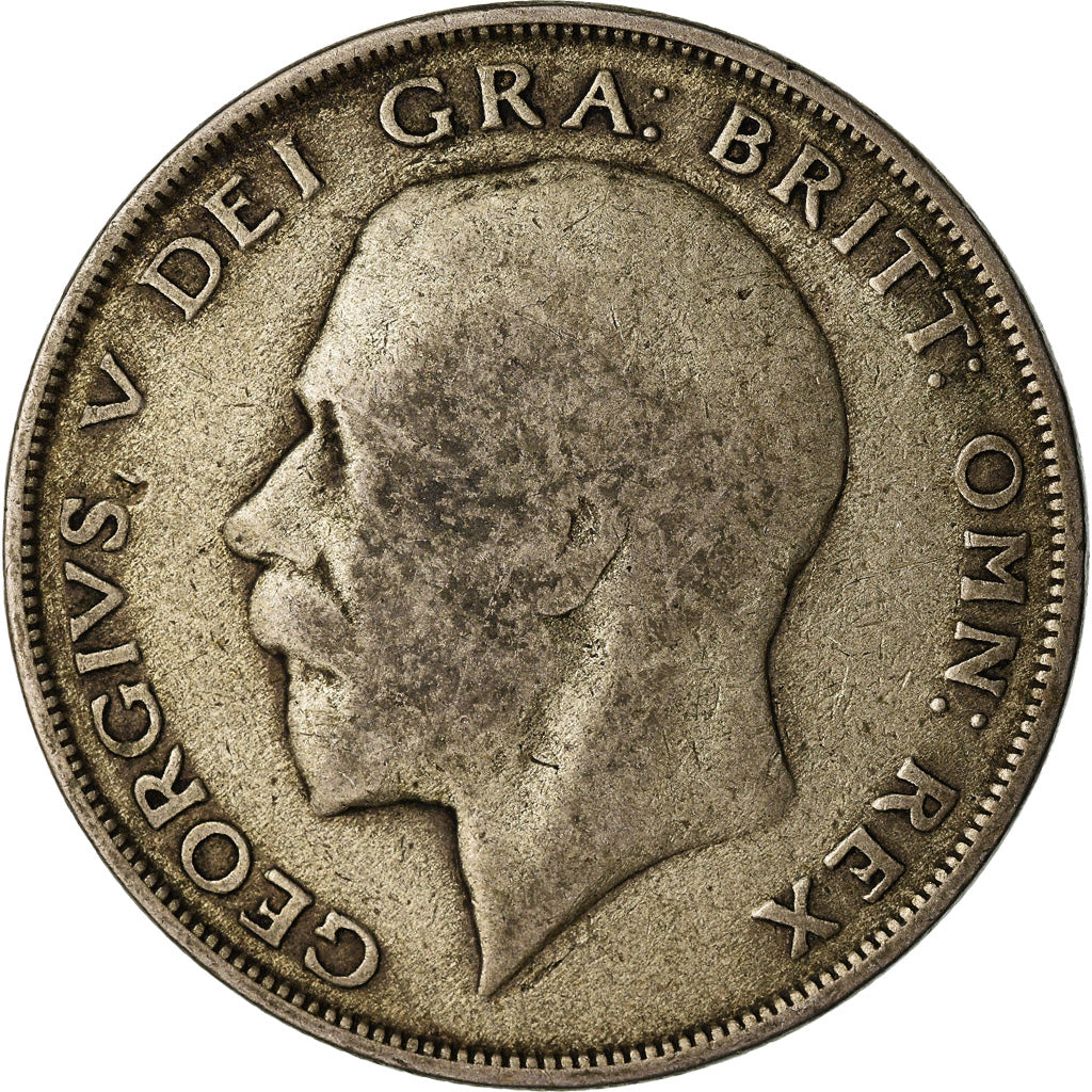 Moneta, Gran Bretagna, George V, 1/2 Crown, 1921, MB, Argento, KM:818.1a