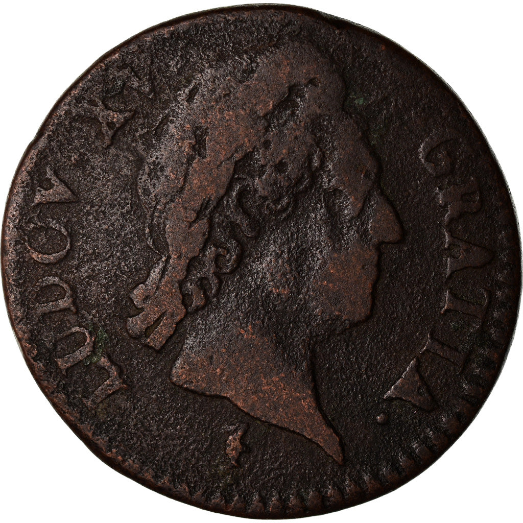 Moneta, Francja, Louis XV, Demi sol à la vieille tête, 1/2 Sol, 1769, Paris