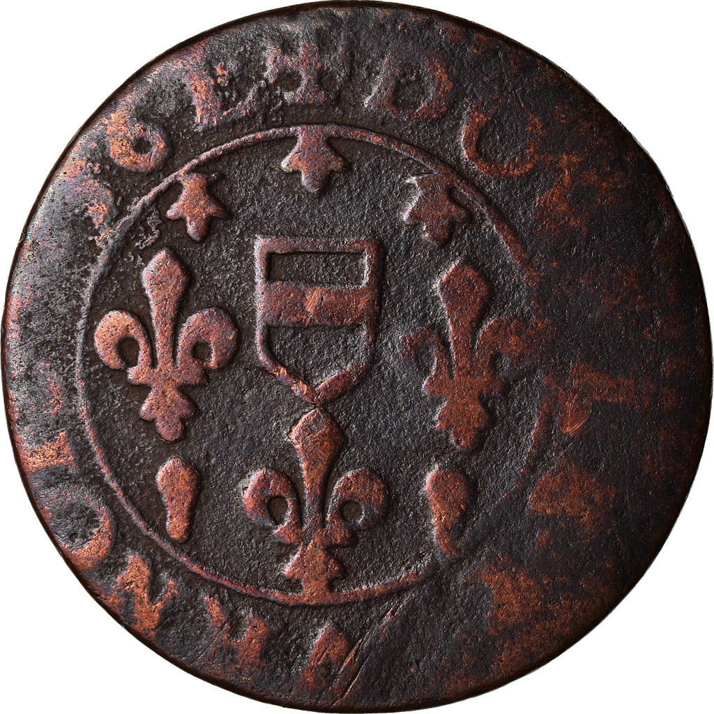 Moneda, ESTADOS FRANCESES, BOISBELLE & HENRICHEMONT, Double Tournois, 1636