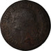 Moneda, Francia, Louis XVI, Sol ou sou, Sol, 1791, Paris, BC, Cobre, KM:578.1