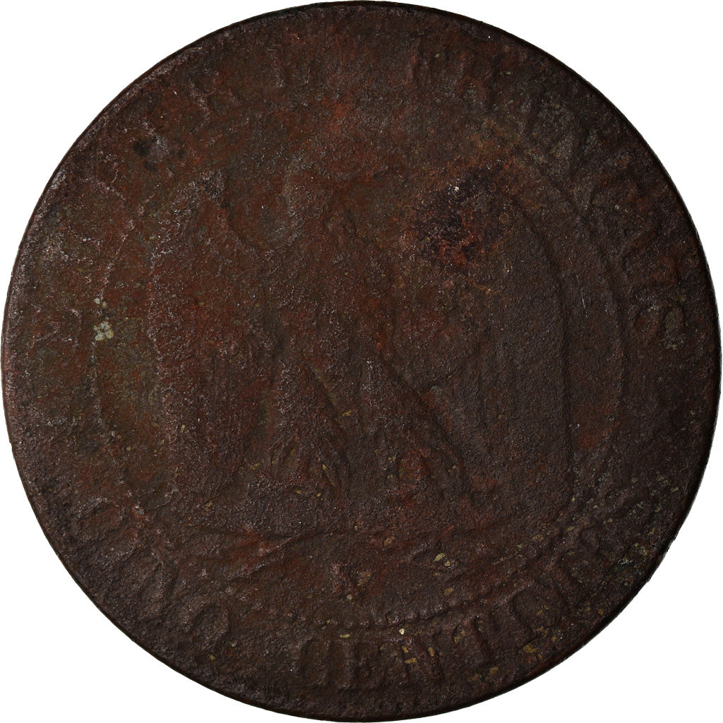 Coin, France, Napoleon III, Napoléon III, 5 Centimes, 1855, Bordeaux, VG(8-10)