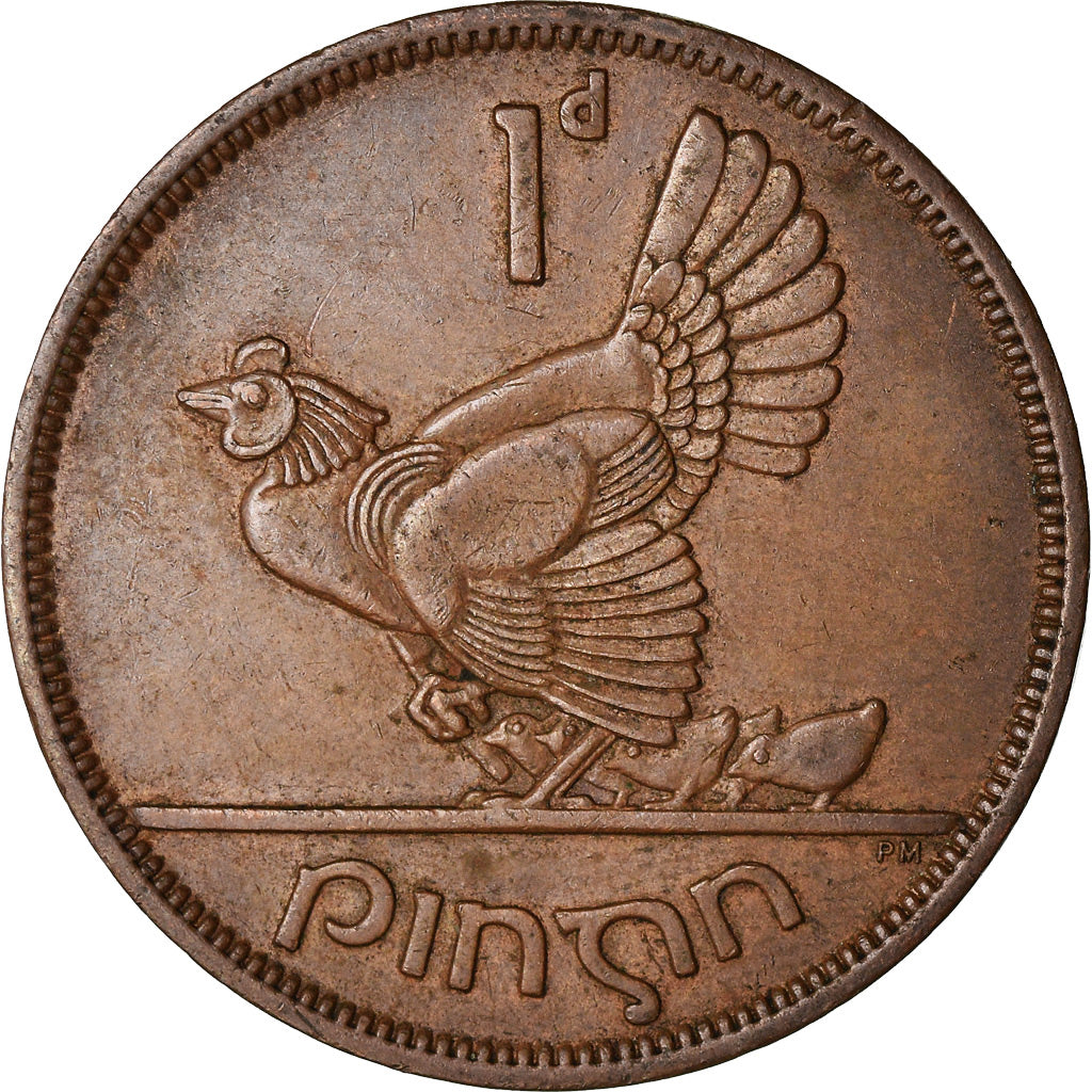 Moeda, REPÚBLICA DA IRLANDA, Penny, 1964, AU(50-53), Bronze, KM:11