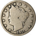 Moeda, Estados Unidos da América, Liberty Nickel, 5 Cents, 1911, U.S. Mint