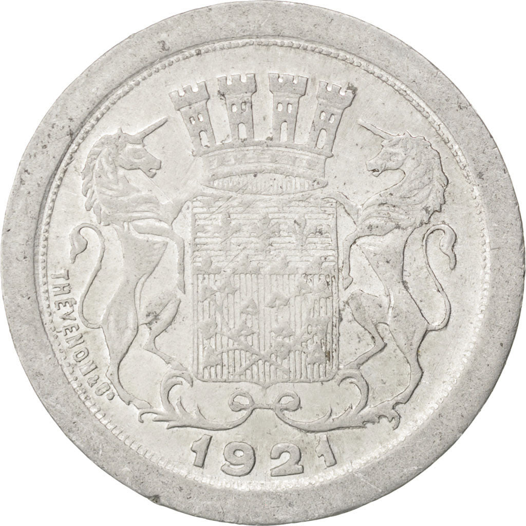 Amiens, Chambre de commerce, 10 Centimes 1921, Elie 10.4