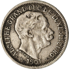 Münze, Luxemburg, Adolphe, 10 Centimes, 1901, SS, Copper-nickel, KM:25