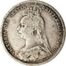 Moneta, Gran Bretagna, Victoria, 6 Pence, 1891, MB+, Argento, KM:760