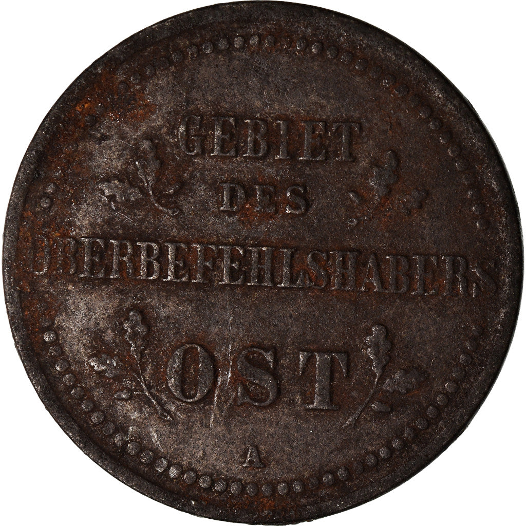 Moneta, GERMANIA - IMPERO, Wilhelm II, 2 Kopeks, 1916, Berlin, BB, Ferro, KM:22