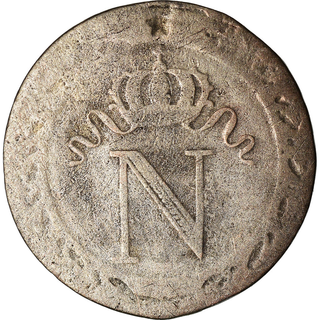 Moneta, Francja, Napoléon I, 10 Centimes, 1808, Strasbourg, VF(20-25), Bilon