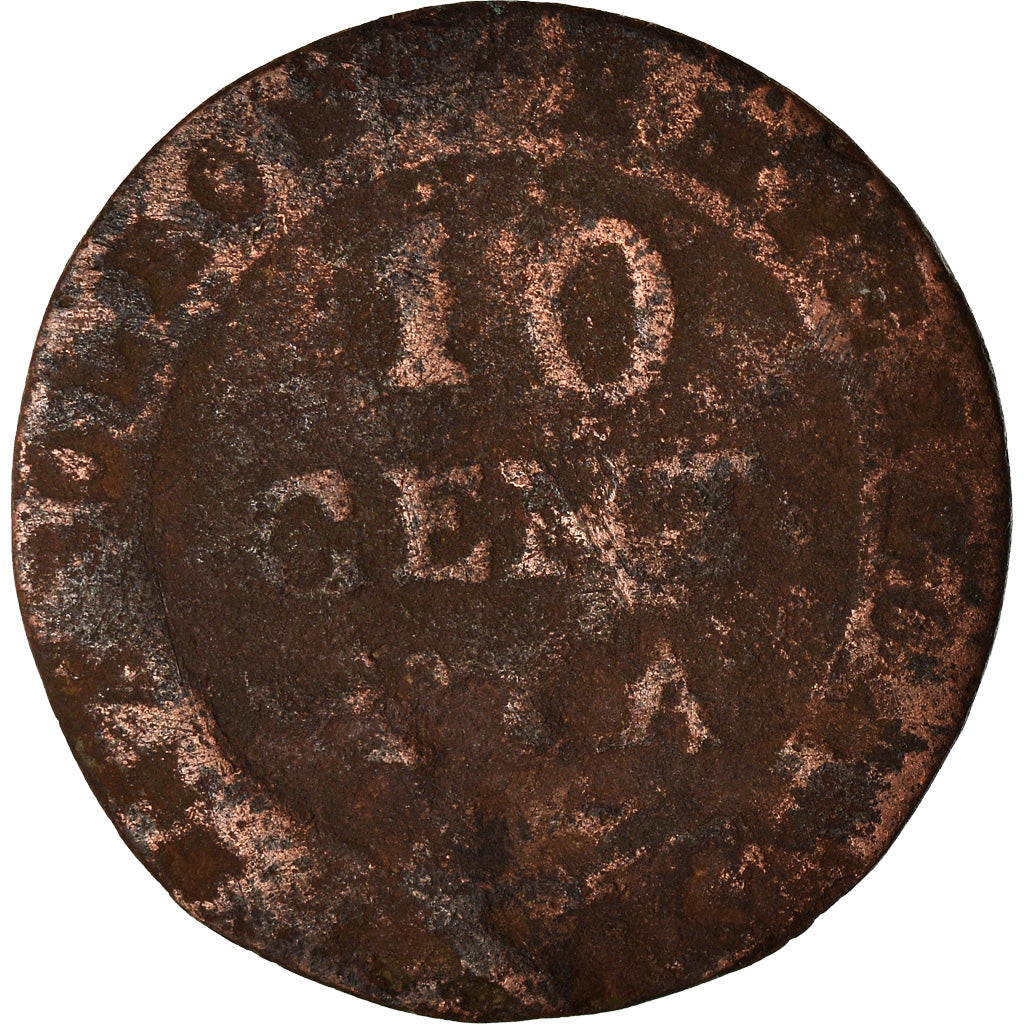Moneta, Francia, Napoléon I, 10 Centimes, Paris, Contemporary forgery, B+