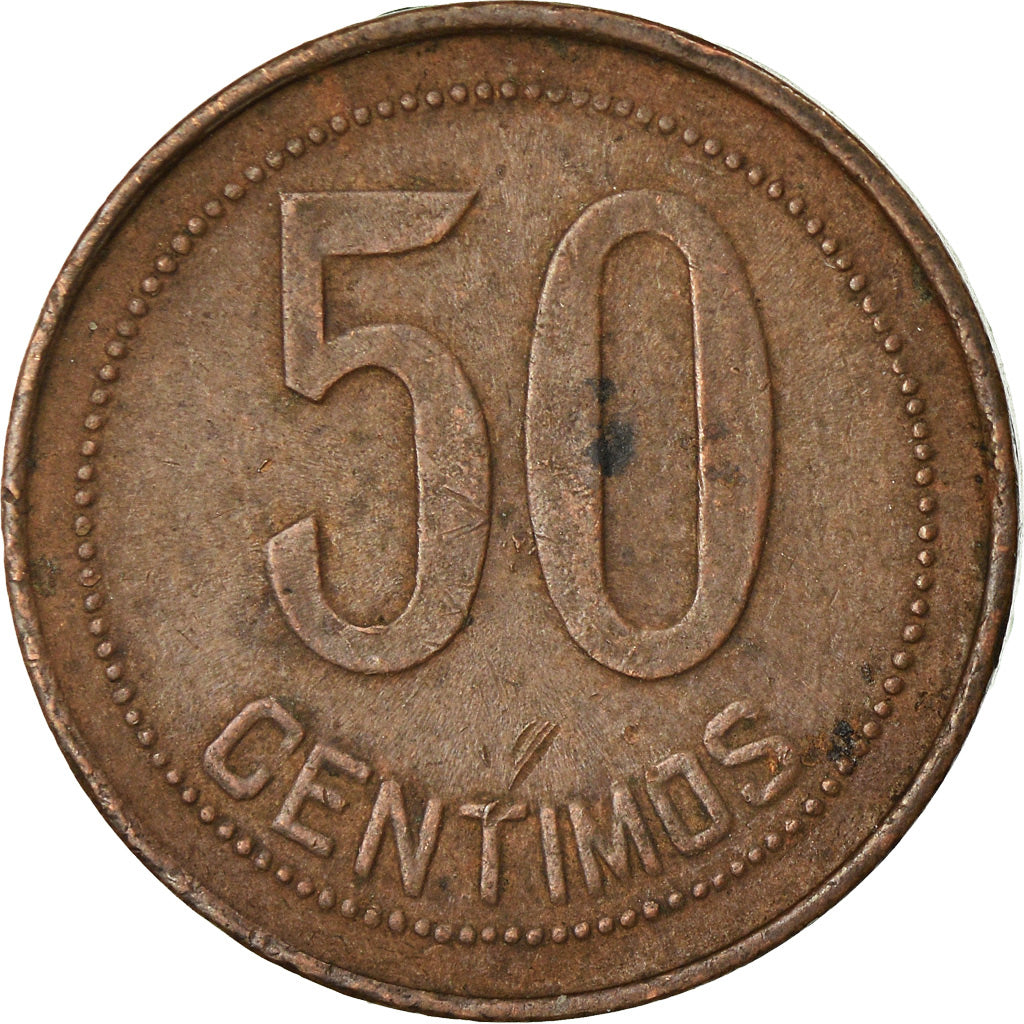 Moneda, España, 50 Centimos, 1937, Madrid, BC+, Cobre, KM:754.1