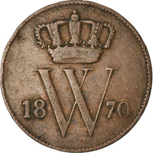 Moneta, Paesi Bassi, William III, Cent, 1870, MB+, Rame, KM:100