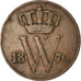 Moneta, Paesi Bassi, William III, Cent, 1870, MB+, Rame, KM:100