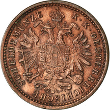 Monnaie, Autriche, Franz Joseph I, Kreuzer, 1891, error die clash, SUP+, Cuivre