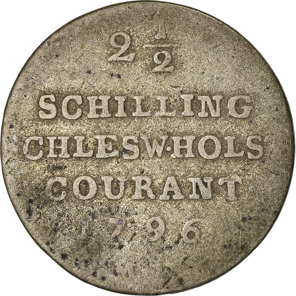 Coin, German States, SCHLESWIG-HOLSTEIN, Christian VII, 2-1/2 Schilling, 1/24