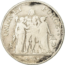 Monnaie, France, Union et Force, 5 Francs, AN 11, Paris, TB, Argent