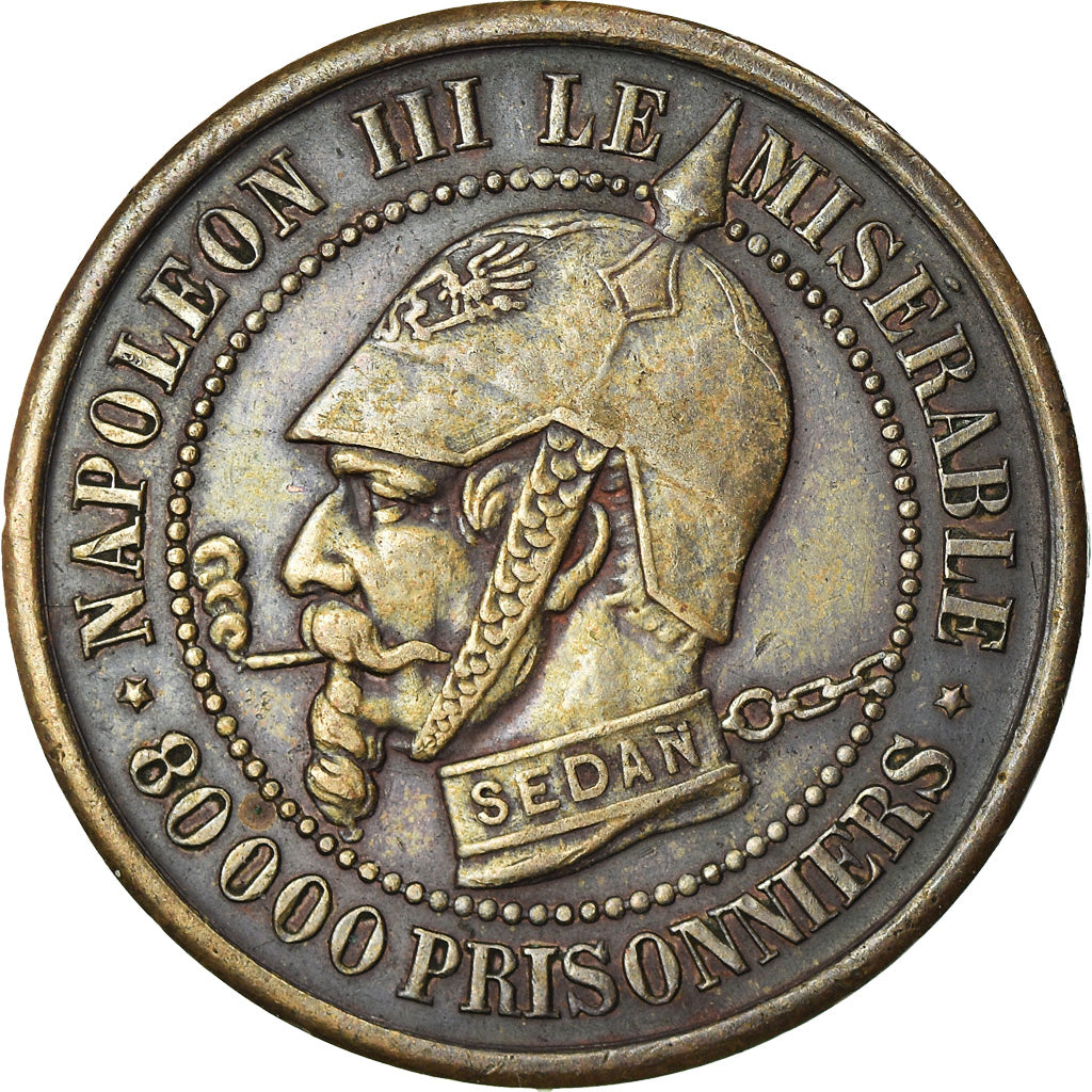 Münze, Frankreich, 5 Centimes, 1870, Satirique, SS, Bronze