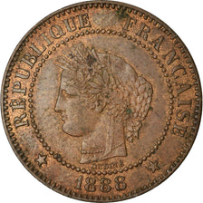 Coin, France, Cérès, 2 Centimes, 1888, Paris, AU(50-53), Bronze, KM:827.1