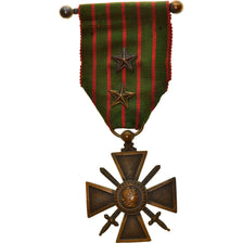 France, Croix de Guerre, 2 Citations, Médaille, 1914-1915, Excellent Quality