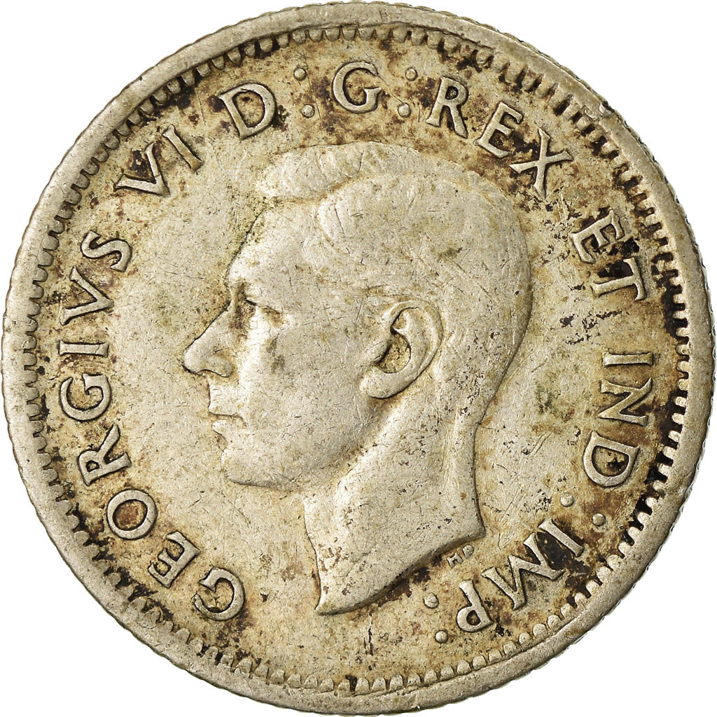 Monnaie, Canada, George VI, 10 Cents, 1939, Royal Canadian Mint, Ottawa, TTB