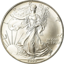 Moneta, Stati Uniti, Dollar, 1993, U.S. Mint, Philadelphia, SPL+, Argento