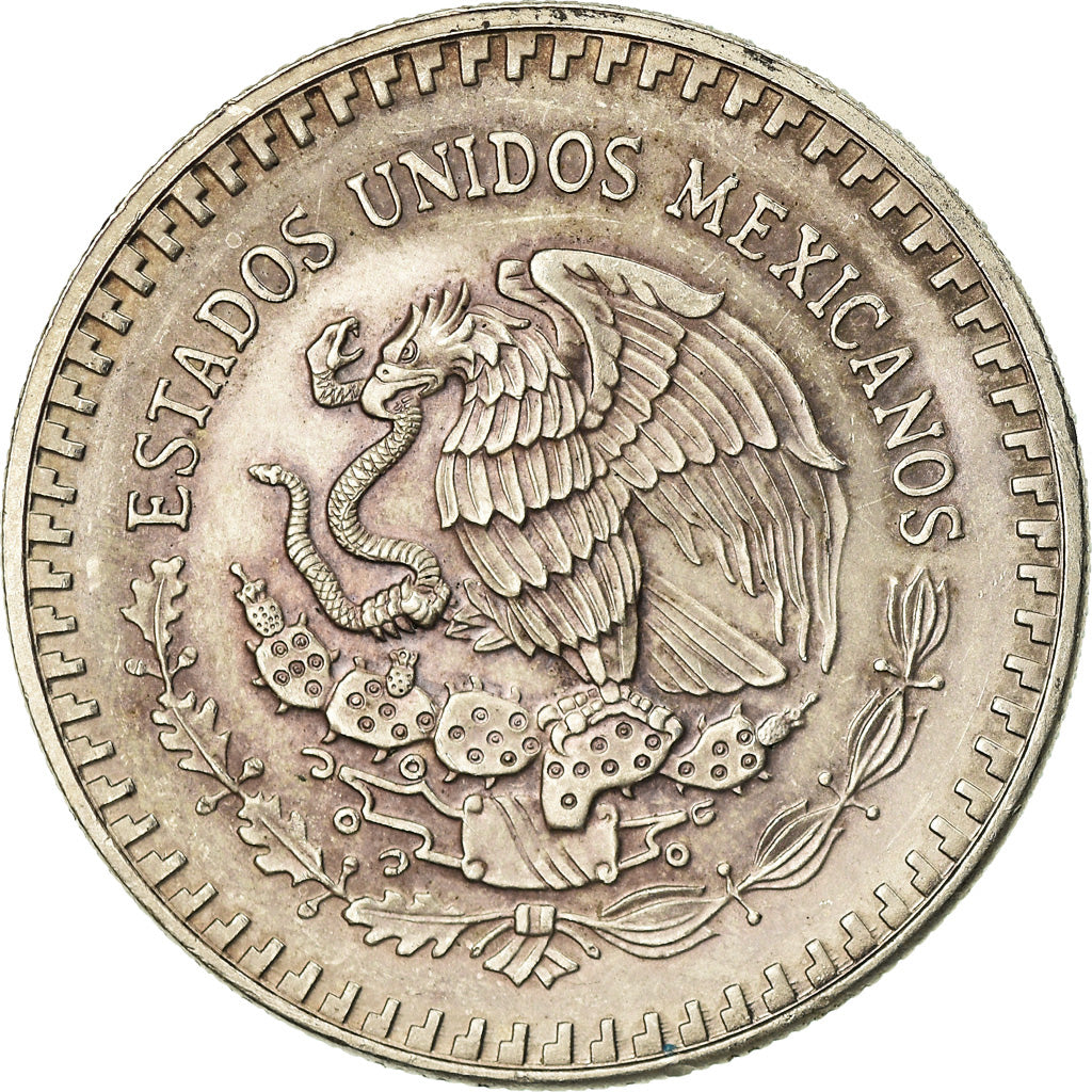 Moneda, México, Onza, Troy Ounce of Silver, 1992, Mexico City, SC, Plata