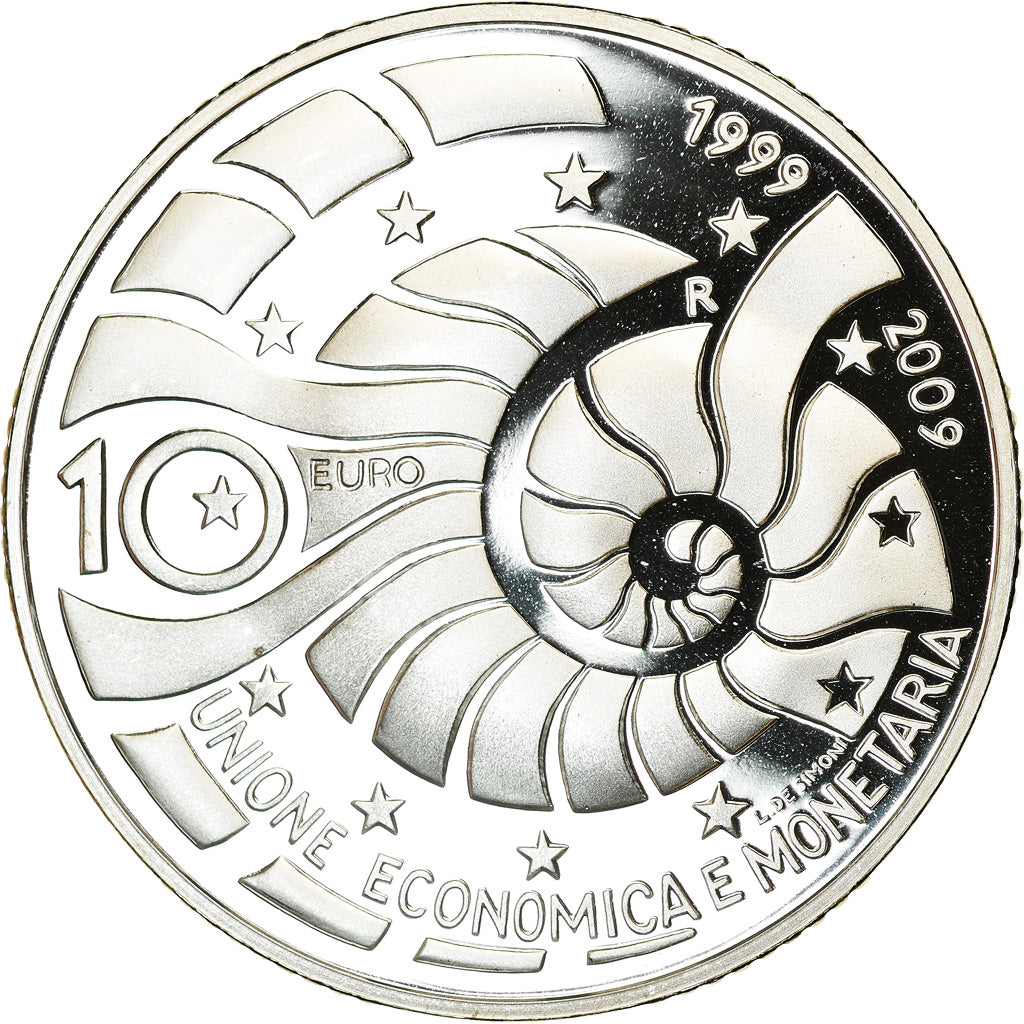 San Marino, 10 Euro, 2009, FDC, Argent, KM:516