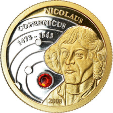 Moneta, Isole Cook, NICOLAUS COPERNICUS, 10 Dollars, 2008, Franklin Mint, Proof