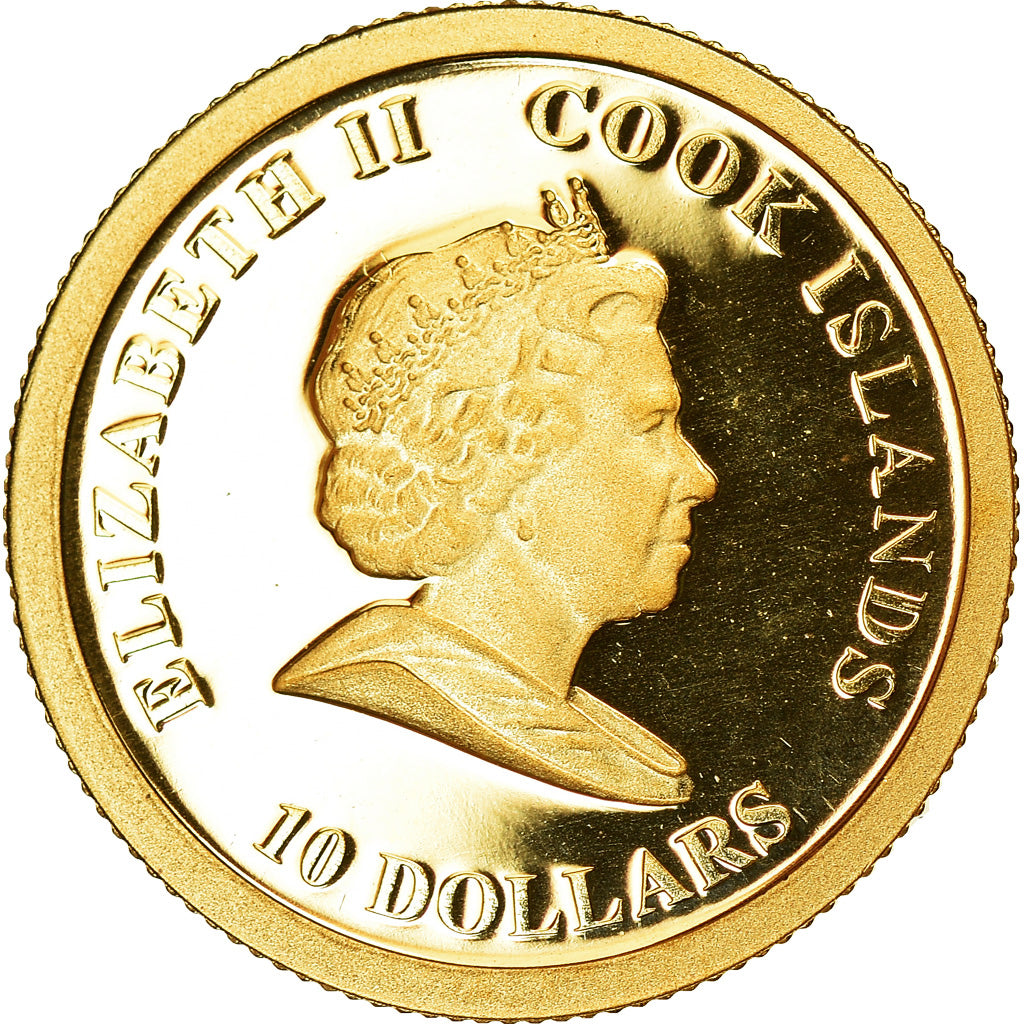 Moneta, Isole Cook, NICOLAUS COPERNICUS, 10 Dollars, 2008, Franklin Mint, Proof