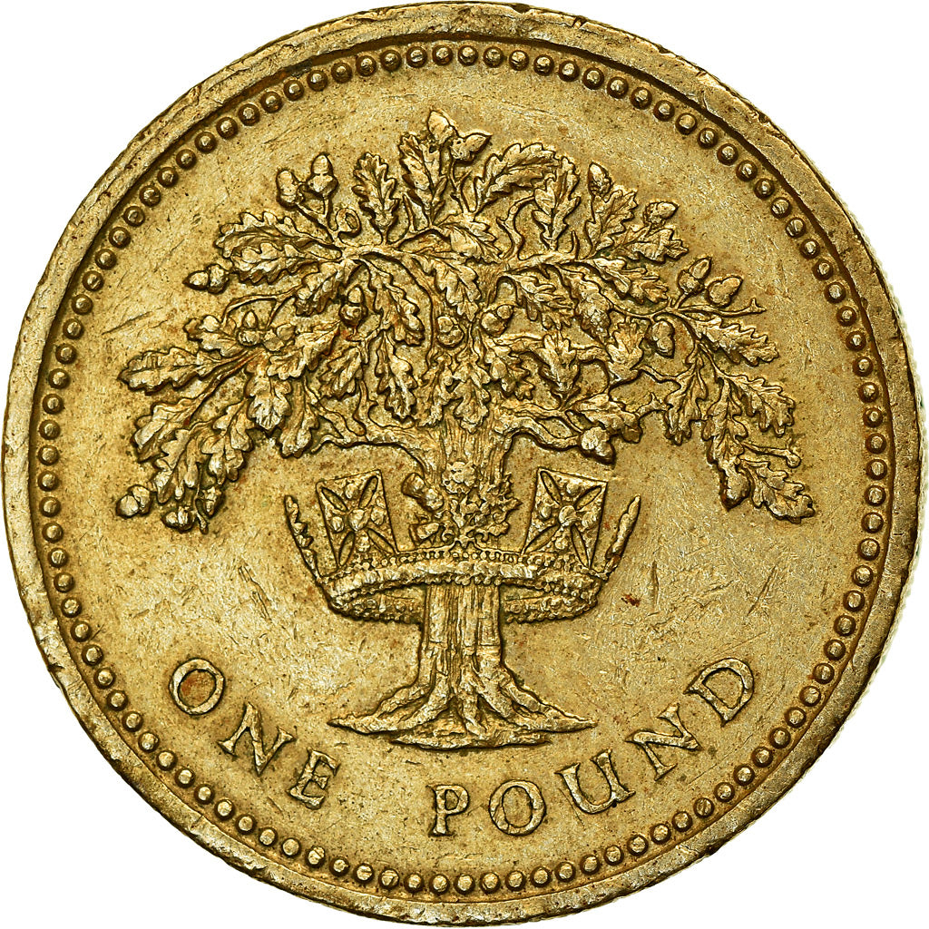 Monnaie, Grande-Bretagne, Elizabeth II, Pound, 1987, TTB, Nickel-brass, KM:975