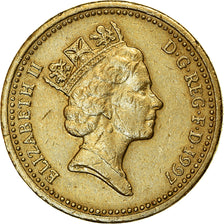 Monnaie, Grande-Bretagne, Elizabeth II, Pound, 1997, TTB, Nickel-brass, KM:975