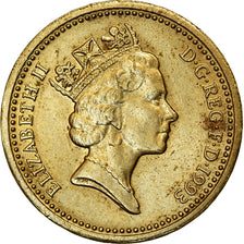 Monnaie, Grande-Bretagne, Elizabeth II, Pound, 1993, TTB+, Nickel-brass, KM:964