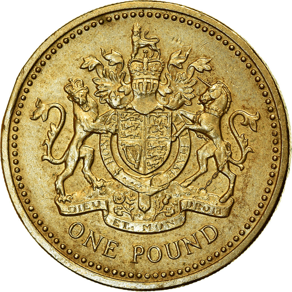 Monnaie, Grande-Bretagne, Elizabeth II, Pound, 1993, TTB+, Nickel-brass, KM:964