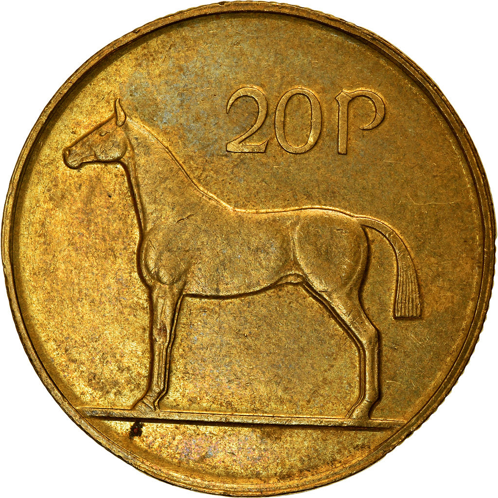 Monnaie, IRELAND REPUBLIC, 20 Pence, 1986, SUP, Nickel-Bronze, KM:25