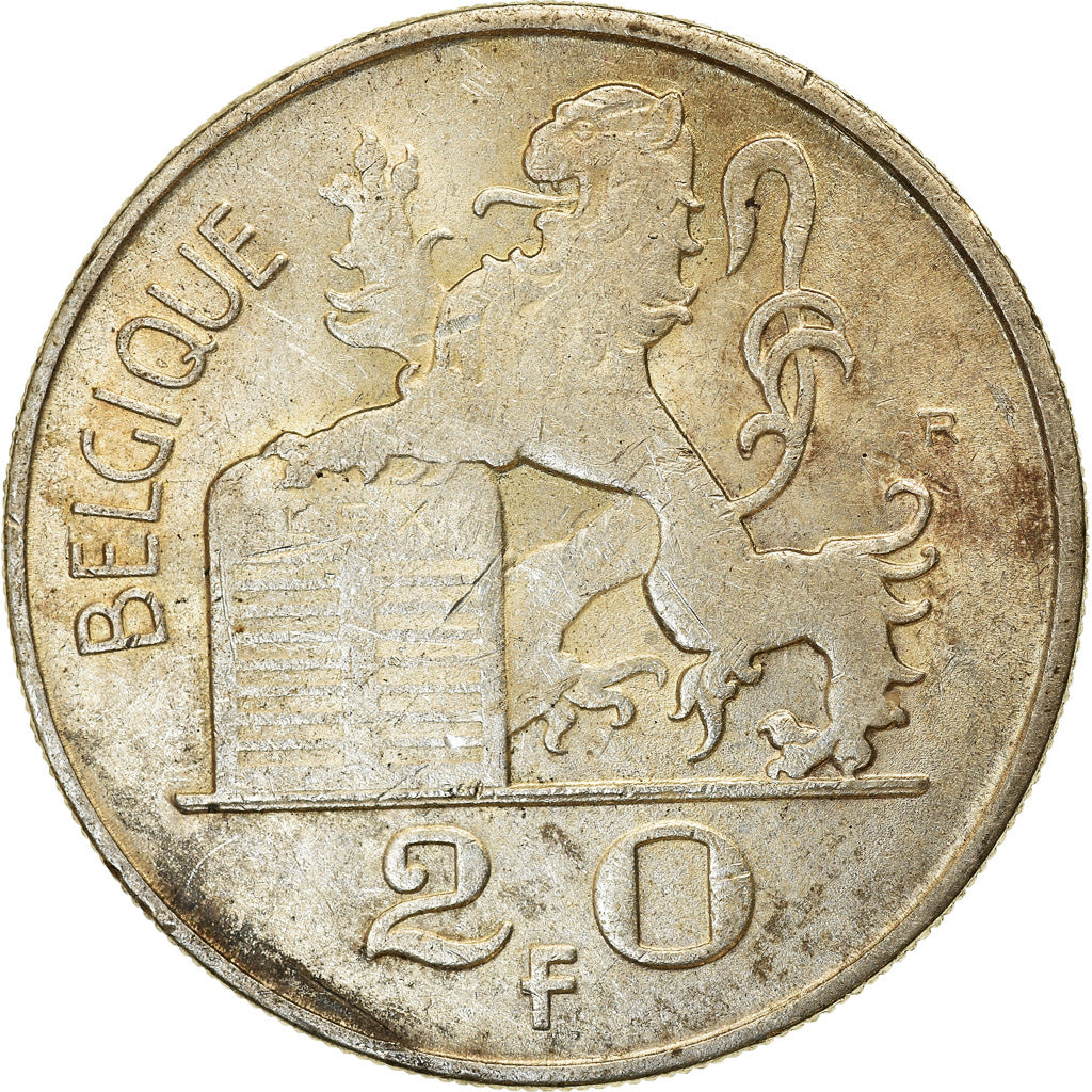 Monnaie, Belgique, 20 Francs, 20 Frank, 1950, TTB+, Argent, KM:140.1