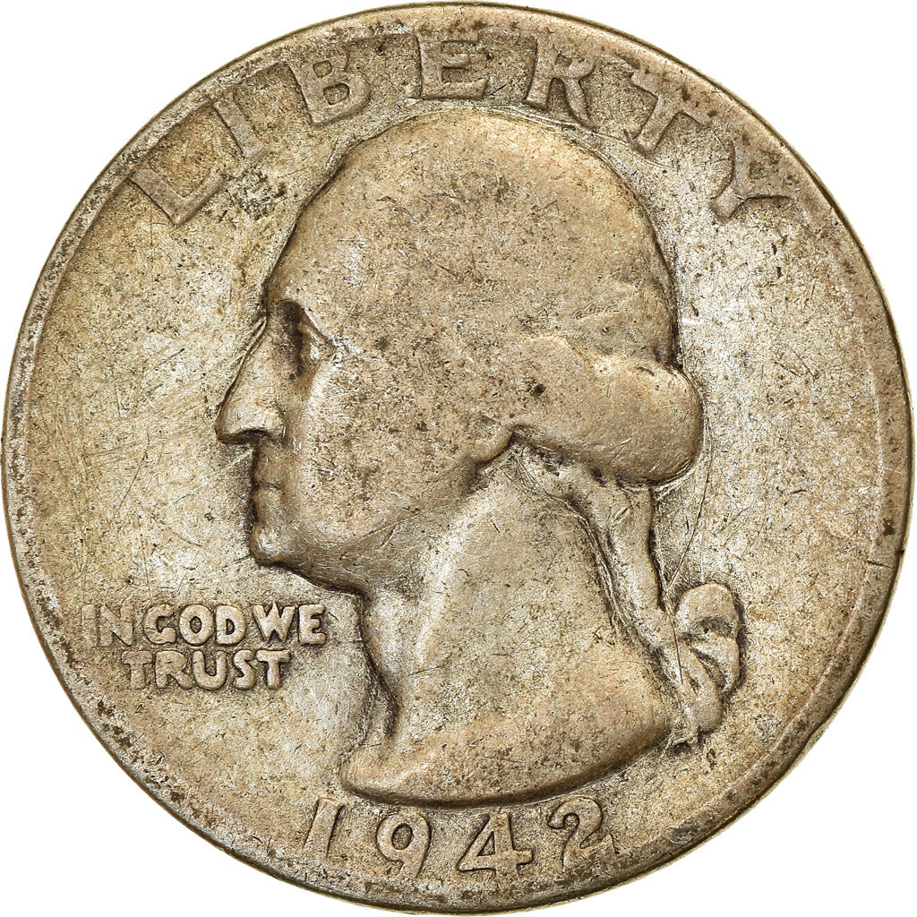 Monnaie, États-Unis, Washington Quarter, Quarter, 1942, U.S. Mint