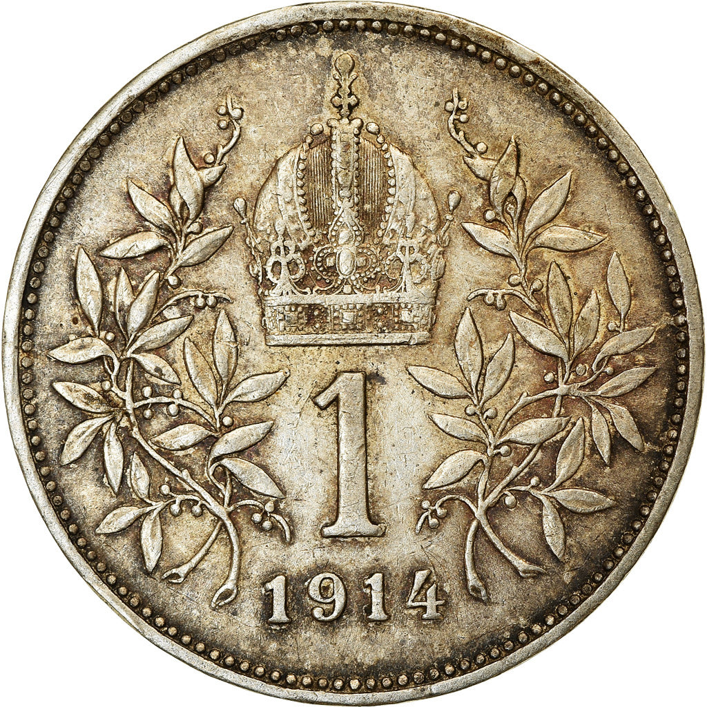 Monnaie, Autriche, Franz Joseph I, Corona, 1914, TTB+, Argent, KM:2820