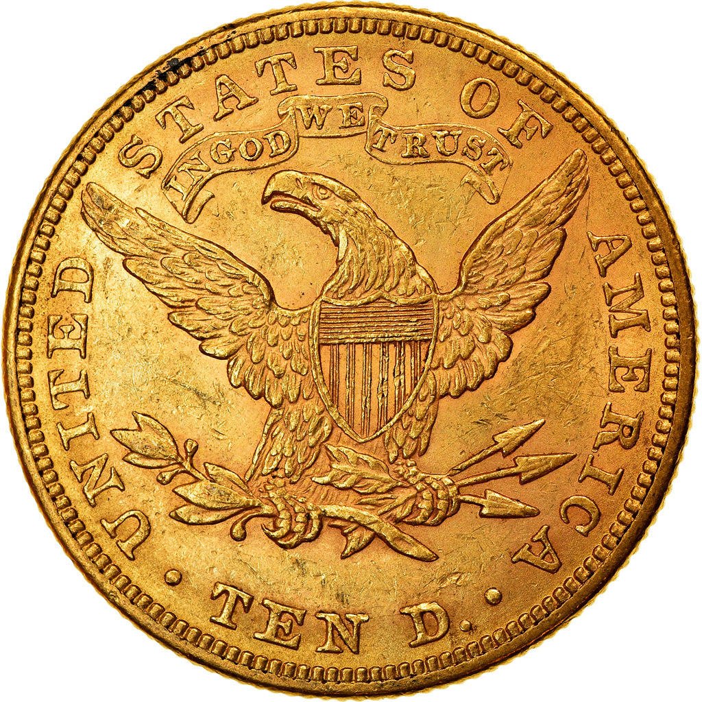 Coin, United States, Coronet Head, $10, Eagle, 1882, U.S. Mint, Philadelphia