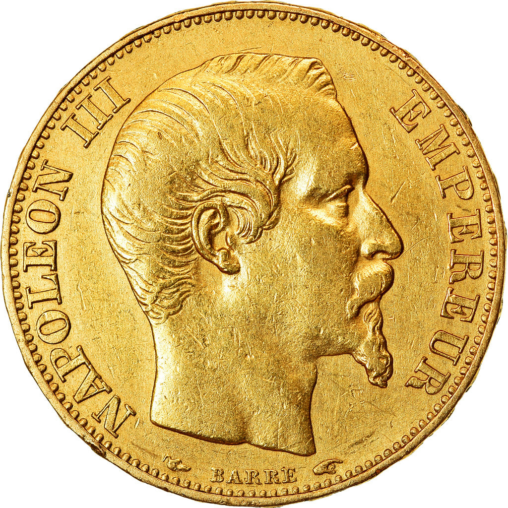 Moneda, Francia, Napoleon III, Napoléon III, 20 Francs, 1854, Paris, MBC+, Oro