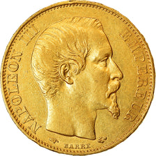 Moneda, Francia, Napoleon III, Napoléon III, 20 Francs, 1858, Paris, EBC, Oro