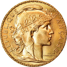 Monnaie, France, Marianne, 20 Francs, 1910, Paris, SPL+, Or, Gadoury:1064a