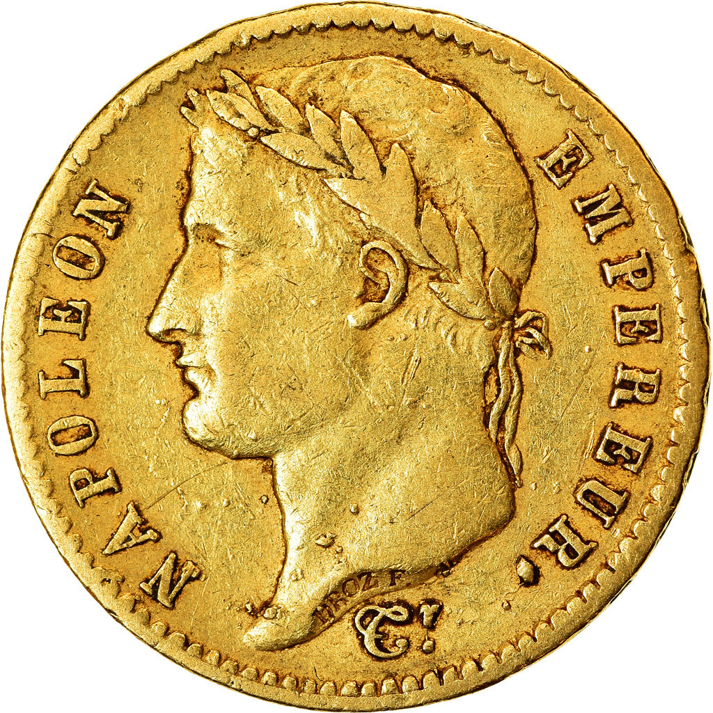 Munten, Frankrijk, Napoléon I, 20 Francs, 1812, Paris, ZF, Goud, KM:695.1
