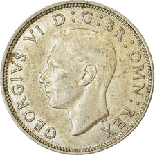 Moneta, Gran Bretagna, George VI, Florin, Two Shillings, 1944, BB+, Argento